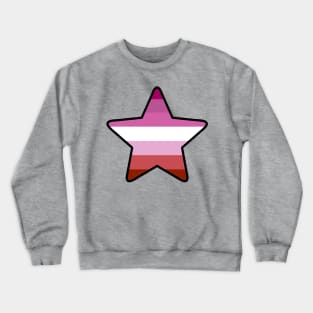 Classic Lesbian Pride Star Crewneck Sweatshirt